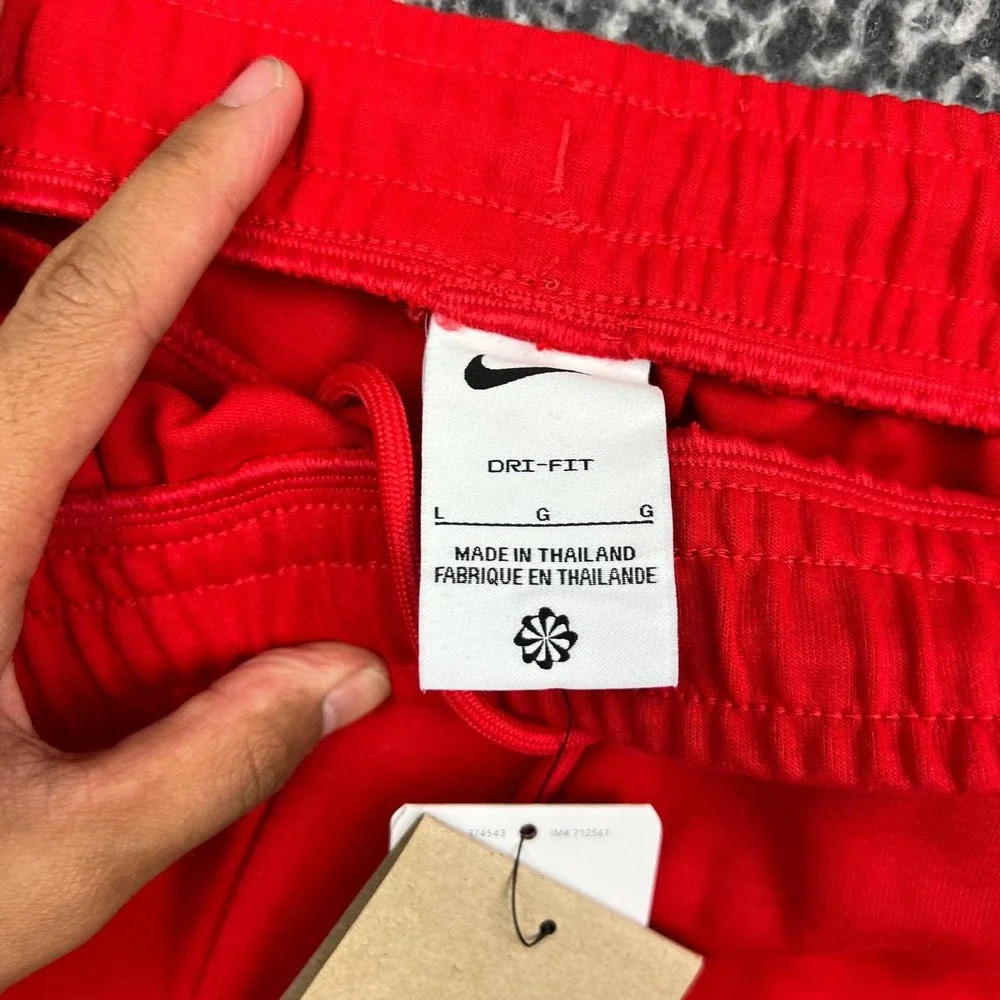 Nike Georgia Bulldogs Dri-FIT Training Shorts Men Large Red Fleece New L